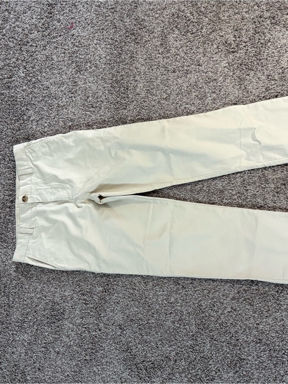 Men's Slim Chino Pants in Off-White